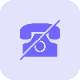 icono de no telefono fijo