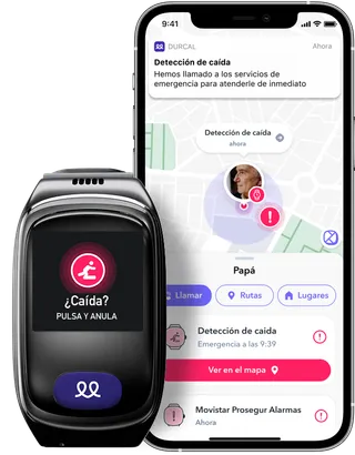 Detección automática de caídas del Reloj Durcal