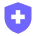 Escudo con la cruz de la salud