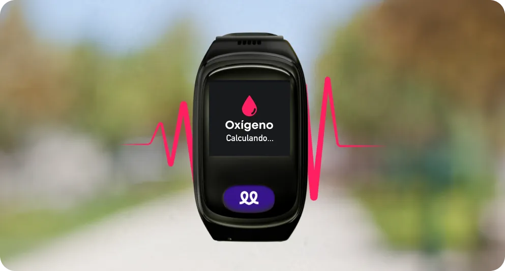 Reloj Durcal mdiéndo oxigeno en sangre