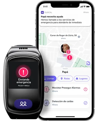 Botón SOS del Reloj Durcal